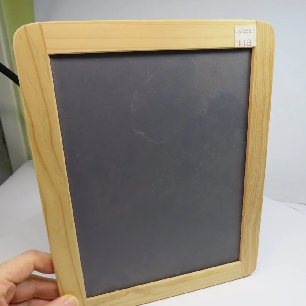 Vintage 80s  Wood Frame Chalkboard MINT CONDITION Unfinished, Tongue & Groove